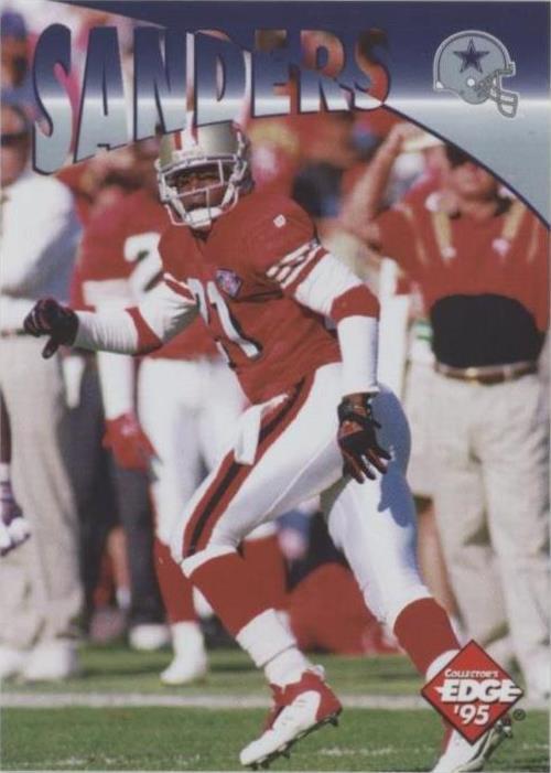Collector's Edge 1995 repetición instantánea Deion Sanders #34