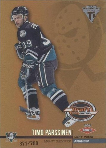2001-02 Pacific Private Stock Titanium Draft Edition - Timo Parssinen #103