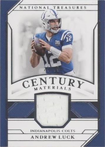 2018 Panini National Treasures Andrew Luck #CM-AL
