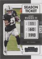 2021 Panini Contenders Henry Ruggs III #58