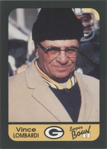 1991 Champion Cards Green Bay Packers Super Bowl II 25th Anniversary Vince Lombardi #41