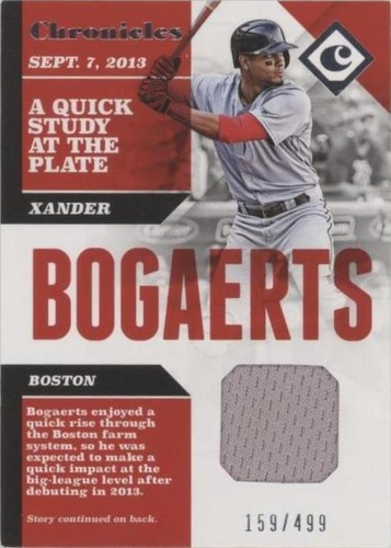 2017 Panini Chronicles - Xander Bogaerts #CS-XB