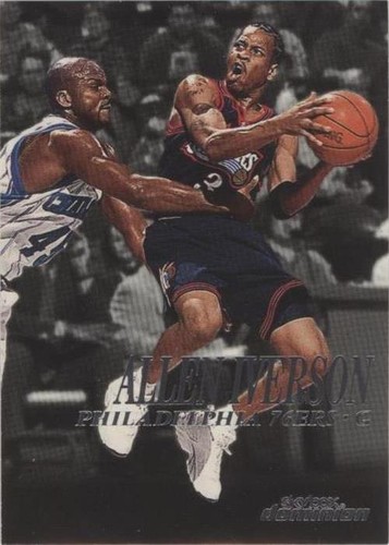 その他 2000 Fleer Allen Iverson Autographics ALLEN IVERSON 1999-2000 FLEER/SKYBOX METAL CARD #36 MINT