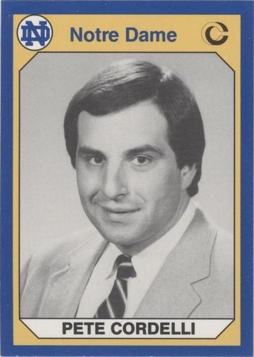 1990 Collegiate Collection University of Notre Dame Pete Cordelli #115