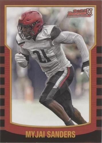 2021-22 Bowman University Myjai Sanders #2KB-1