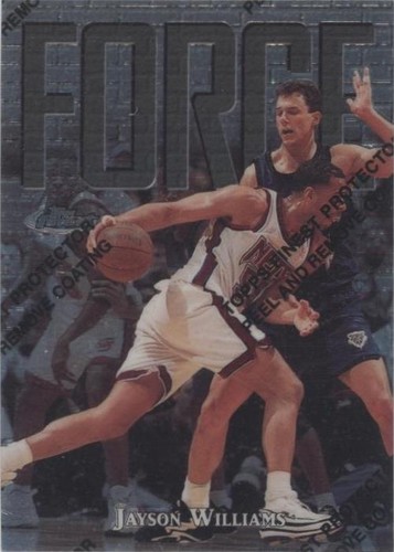 スポーツ選手 TOPPS FINEST PROTECTOR JASON WILLIAMS 1998-99 Topps Finest No Protector Jason Williams Rookie #232