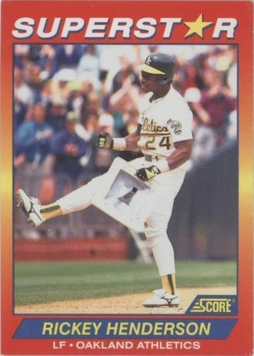 1992 Score 100 Hottest Players - Rickey Henderson #100