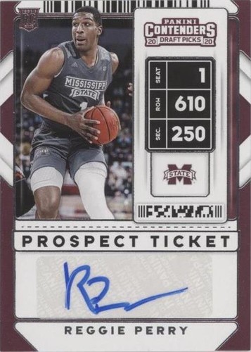 2020-21 Panini Contenders Draft Picks - Reggie Perry #82