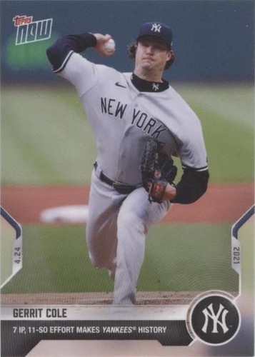2021 Topps Now - Gerrit Cole #125