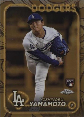 バット Giants 24 PRO LeagueChamp Yoshinobu 2024 Topps Chrome Gilded Yoshinobu Yamamoto 1/1 Superfractor