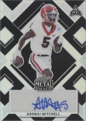 2022 Leaf Metal Draft Adonai Mitchell #BA-AM1