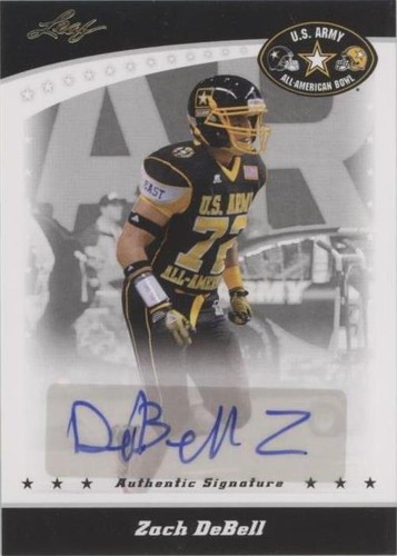2011 Leaf U.S. Army All-American Bowl Zach Debell #BA-ZDB