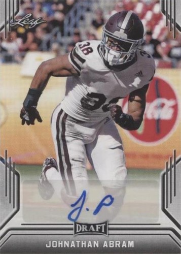 2019 Leaf Draft Johnathan Abram #BA-JA2
