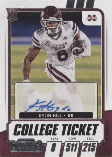 2021 Panini Contenders Draft Picks Kylin Hill #138