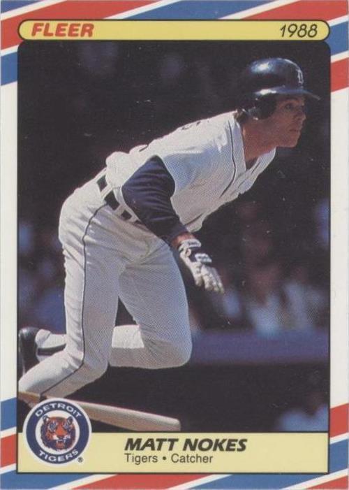 Superestrellas de béisbol Fleer 1988 edición limitada - Matt Nokes #26