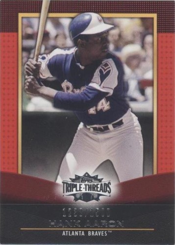 2011 Topps Triple Threads - Hank Aaron #46