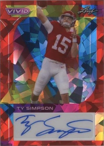 2023 Leaf Vivid Ty Simpson #BA-TS2