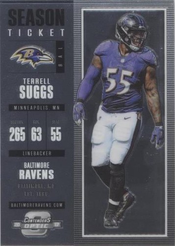 2017 Panini Contenders Optic Terrell Suggs #36