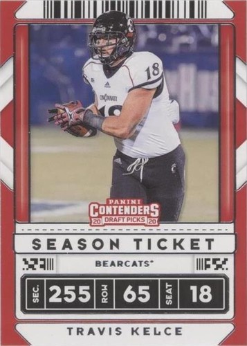 2020 Panini Contenders Draft Picks Travis Kelce #99