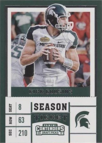 2017 Panini Contenders Draft Picks Kirk Cousins #59