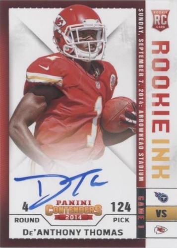 2014 Panini Contenders De'Anthony Thomas #RRI-DT