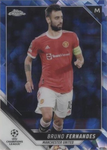 2021-22 Topps Chrome UCL Sapphire Edition Bruno Fernandes #73