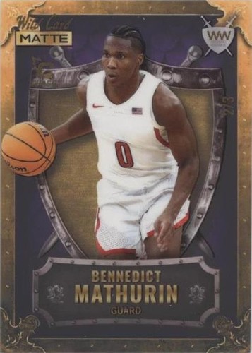 2022-23 Wild Card Matte Draft - Bennedict Mathurin #WW-4