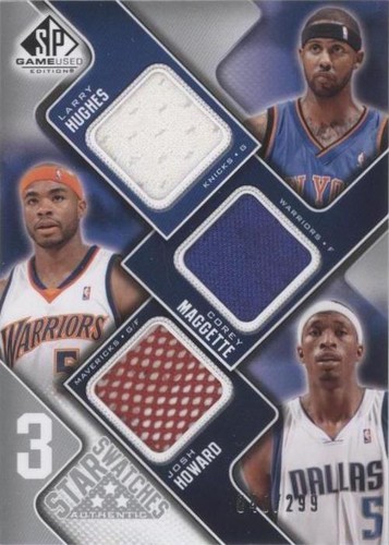 2009-10 SP Game Used - Corey Maggette/Josh Howard/Larry Hughes #3S-MHH