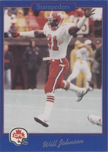 1991 Jogo CFL Will Johnson #75