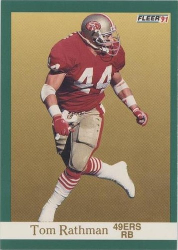 1991 Fleer Tom Rathman #362