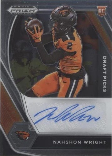 2021 Panini Prizm Draft Picks Nahshon Wright #DPA-NWR