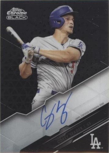 2020 Topps Chrome Black - Corey Seager #CBA-CS