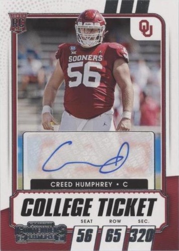 2021 Panini Contenders Draft Picks Creed Humphrey #238