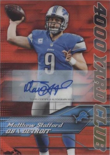 2014 Topps Chrome Matthew Stafford #8