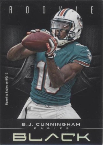 2012 Panini Black B.J. Cunningham #105