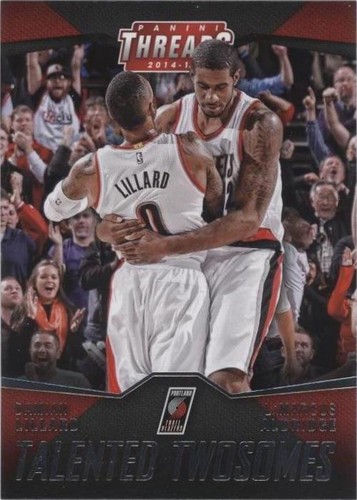 2014-15 Panini Threads - Damian Lillard/LaMarcus Aldridge #2