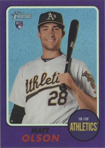 2017 Topps Heritage High Number - Matt Olson #THC-681