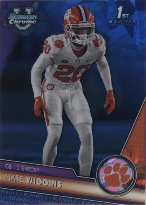 2023 Bowman University Chrome Sapphire Edition Nate Wiggins #35