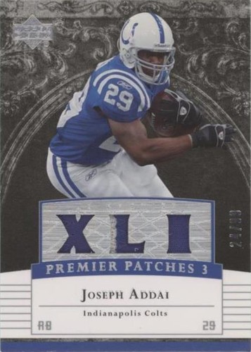 2007 UD Premier Joseph Addai #PP3-JA