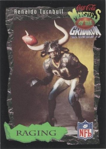 1994 Classic Pro Line Live Coca-Cola Monsters of the Gridiron Renaldo Turnbull #21