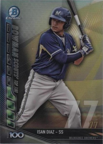 2017 Bowman - Isan Diaz #BTP-77