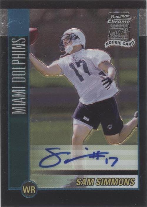 2002 Bowman Chrome Sam Simmons #243