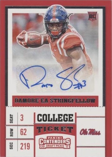 2017 Panini Contenders Draft Picks Damore'ea Stringfellow #153