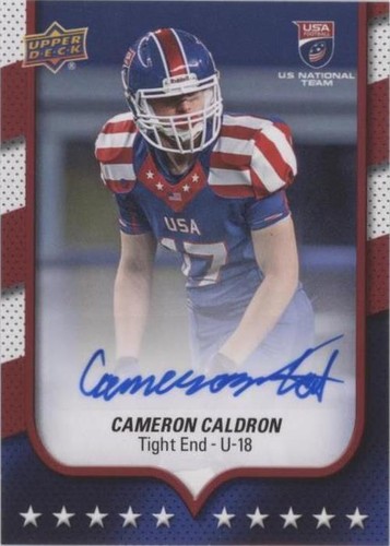 2016 Upper Deck USA Football Cameron Caldron #83