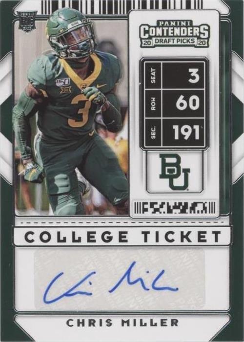 2020 Panini Contenders Draft Picks Chris Miller #315