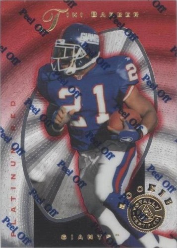 1997 Pinnacle Totally Certified Tiki Barber #129