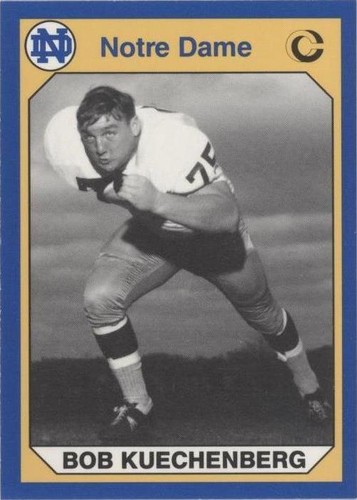 1990 Collegiate Collection University of Notre Dame Bob Kuechenberg #122