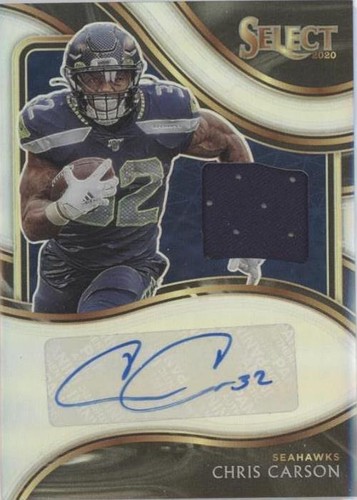 2020 Panini Select Chris Carson #SM-CCA