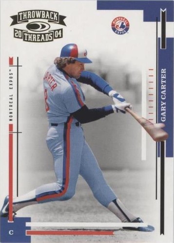 2004 Donruss Throwback Threads - Gary Carter #216