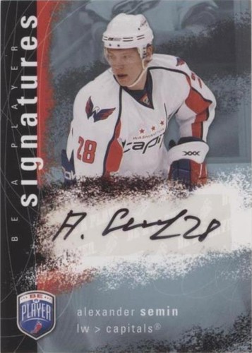 2007-08 Upper Deck Be a Player - Alexander Semin #S-AS